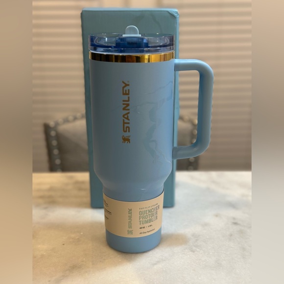 The Messi x Stanley Blue Unique Design Quencher ProTour Flip Straw Tumbler, 40oz - Picture 13 of 13